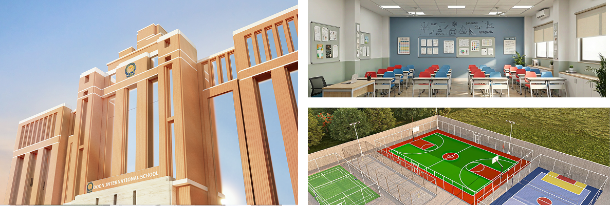 School Facilities - Building, Classroom, and Sports Courts